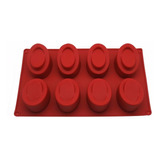 Molde De Silicona Postre Redondo Deco X6 Cavidades