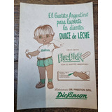 Antiguo Cartel Publicitario Dentifrico Sabor Dulce De Leche