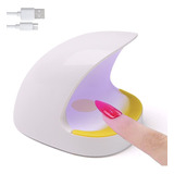 Bovmics Mini Uv Led Nail Curing Lamp, Portable Usb Nail Drye