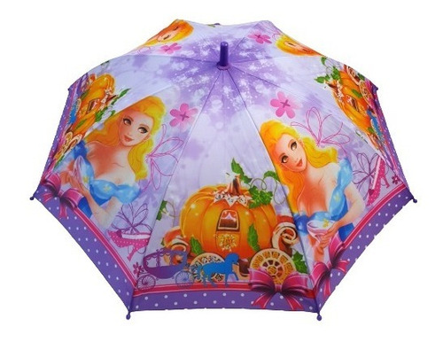 Guarda Chuva Sombrinha Bengala Infantil Princesa - Menina