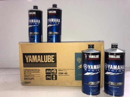 Aceite Gp Yamaha Racing 4t/sae10w40 100%sintetico Caja/10pzs