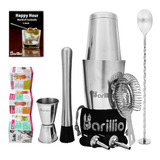 Kit De Coctelera Profesional Con Accesorios De Barman Comple