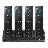 Wii Remote Controller Charger, 4 En 1 Wii Estación De Carga 