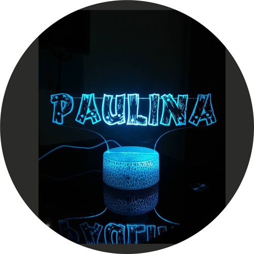 Lampara Led Acrilico Nombre Regalo Personalizado Luz