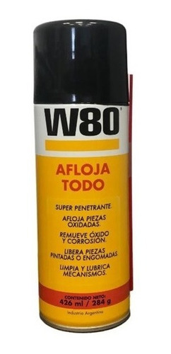 W80 Afloja Todo 426ml Lubrica Y Limpia Desoxidante Aerosol