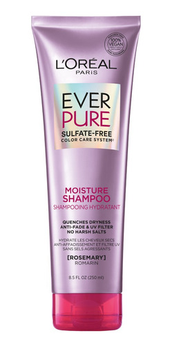 Loréal Paris Shampoo Ever Pure Moisture Sin Sulfatos, 250ml