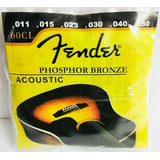 Set De Cuerdas Guitarra Electroacustica  Fender Bronce 