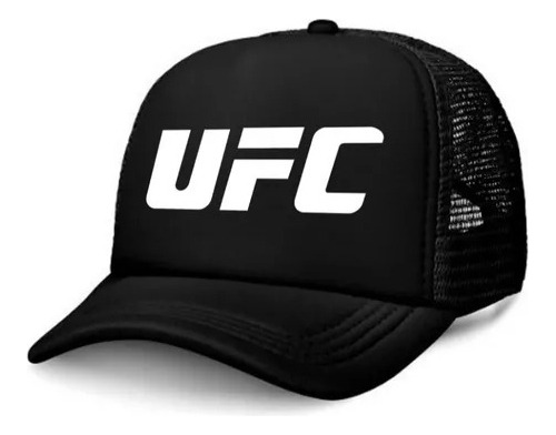 Gorra Trucker Ufc Negra Ajustable