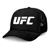 Gorra Trucker Ufc Negra Ajustable