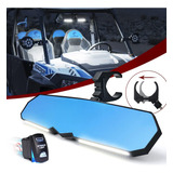 Utv Rzr Espejo Retrovisor Con Luz Led Para Barra De Jaula En