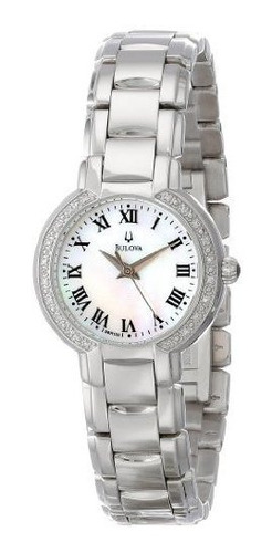 Reloj Bulova Mujer Diamantes Acero Inoxidable