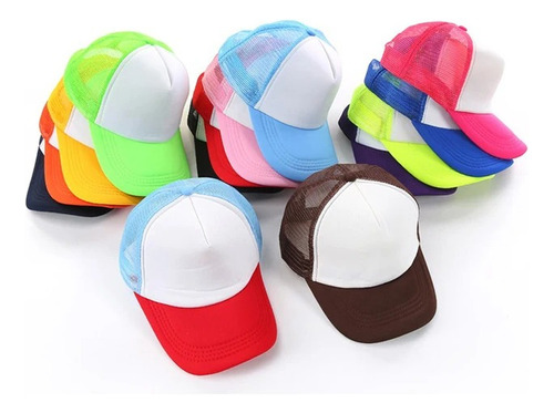 Paquete 5 Gorras Trucker Colores A Elegir 