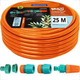 Kit Mangueira 1/2pol Multi C/ Esguicho Engate Tramontina 25m