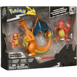 Pókemon Set Evolution, Charmander, Charmeleon & Charizard