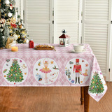 Mantel De Navidad Rectangular De 52 X 70 Pulgadas, Cascanuec