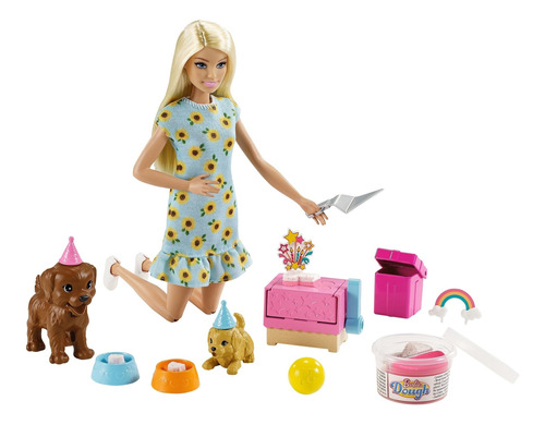 Muñeca Barbie Fiesta De Perritos Mattel Gxv75