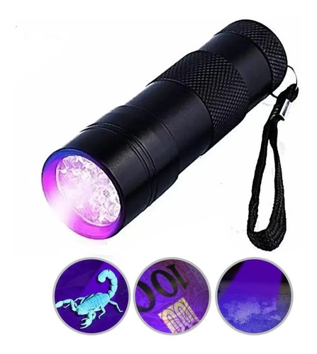 Kit Lanterna Ultra Violeta Luz Negra Dinheiro Falso