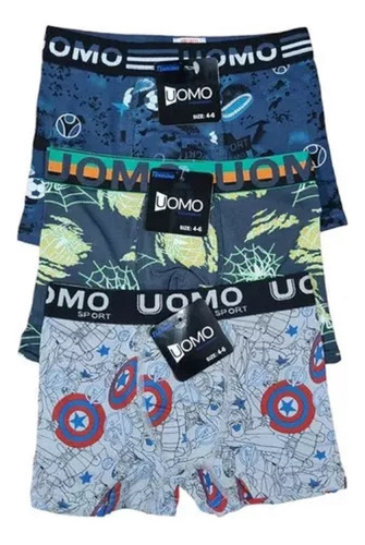 Boxer Importados Uomo Juvenil. Pack X6 Mayorista