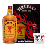 Whisky Fireball Cinnamon + 2 Shots Originales 