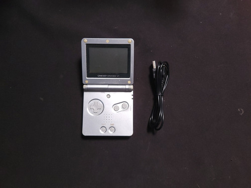 Game Boy Advance Sp Gba 1 Luz 001 Plata H