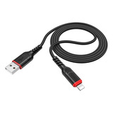 Cable Usb A Lightning 2.4a Reforzado Datos & Carga 1mt Hoco