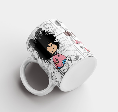 Taza Mafalda, Diseños Varios Con Frases, Cerámica.