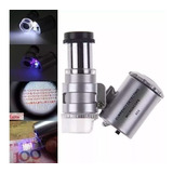 Microscopio Lupa De Bolsillo Luz Led Uv 60x