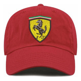 Gorro Jockey Visera Curva Scuderia Ferrari F1 Bordado