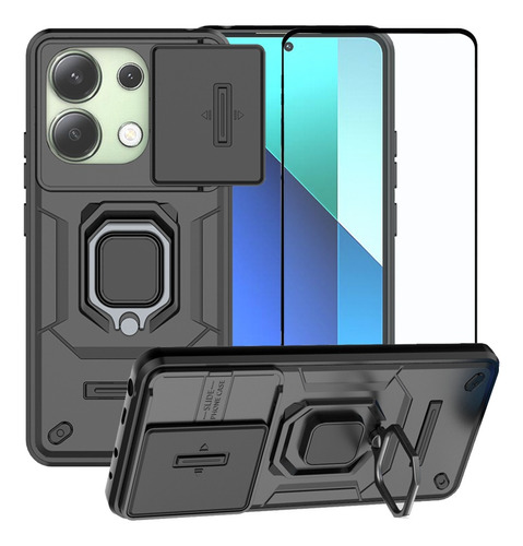 Funda Uso Rudo Para Xiaomi Redmi Note 13 4g Carcasa + Mica