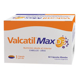 Valcatil Max D3 Nutrición Fortalece Cabello Y Uñas 60 Caps