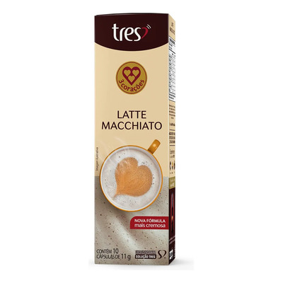 Cápsula de Latte Macchiato TRES 3 Corações | MercadoLivre
