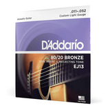 Cuerdas Para Guitarra Acústica D'addario 11/52 Ej13