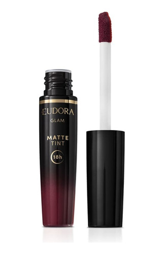 Batom Líquido Vinho Sublime Glam Matte Tint 4g - Eudora