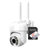 Camera Segurança Ip Dome Yousee Cartão 32gb Hd Visão Noturna Cor Branco