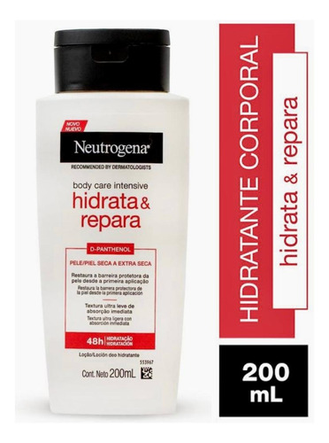 Loção Hidratante Corporal Neutrogena Hidrata & Repara 200ml