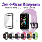 Case + Correa Transparente Para Huawei Band 6 / Honor Band 6