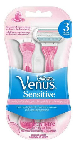 Aparador De Pelos Gillette Venus Sensitive3 - 2 Unidades