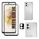 Kit Moto G73 | Película 3d | Capa Tpu | Pel Câm3d