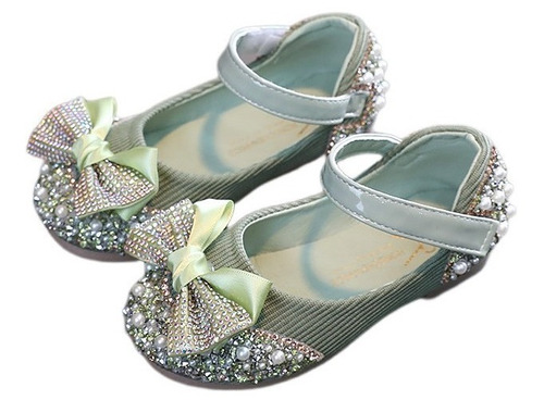 Zapatos De Baile Con Lazo De Diamante De Colores Para Niños,