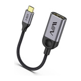 Adaptador Convertidor Usb-c A Hdmi 4k En Aluminio Pc Android Color Gris