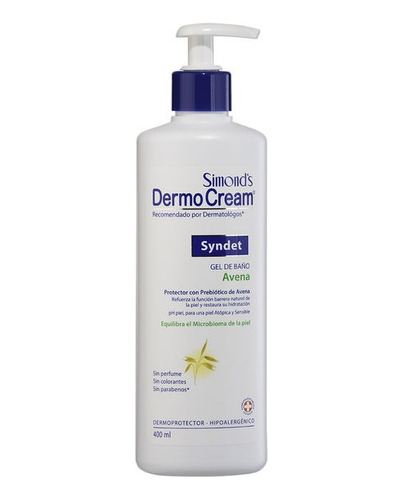  Simonds Dermocream  Syndet Gel Jabón Avena 400ml