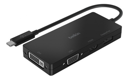 Adaptador Hub Belkin Usb C 4 En 1 Dvi Hdmi Display Port Vga