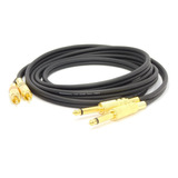 Cable  Audio 2 Plug 6,5 Mono A 2 Rca Macho Metalico X 3 Mts