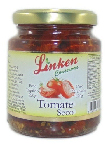 Conserva De Tomate Seco 120g Kit Com 5 Un Alimento Vegano