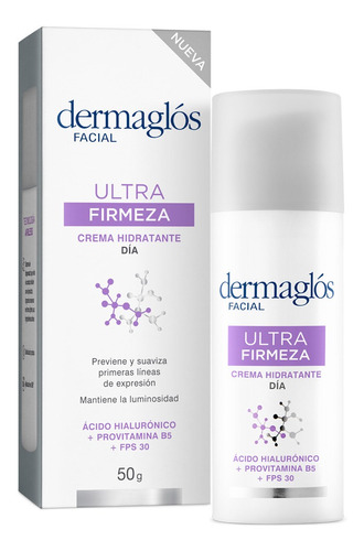 Crema Dermaglós Hidratante De Día Fps30 Ultra Firmeza X50g