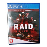 Raid World War Ii - Ps4  Mídia Física, Original E Lacrada 