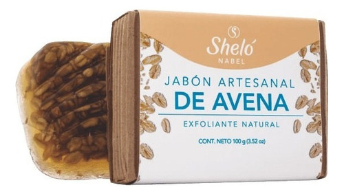 Jabón Artesanal Avena Piel Sensible Sheló Elimina Grasa Acné