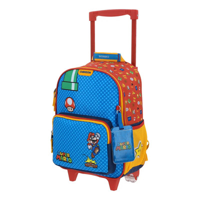 Mochila Chica Kinder Con Ruedas Chenson Mario Bros Onder | Envío gratis