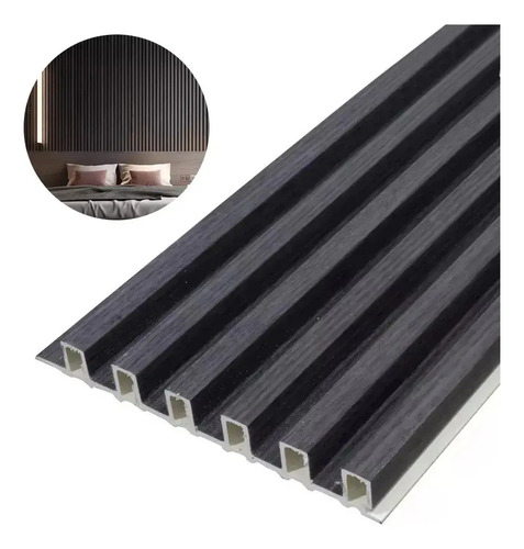 20pzs Lambrin Pvc Panel Wpc Para Muros Cubre Decorativo 20m | Envío gratis