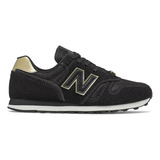 Zapatillas New Balance 373 Urbanas Mujer Negra Gold Pack